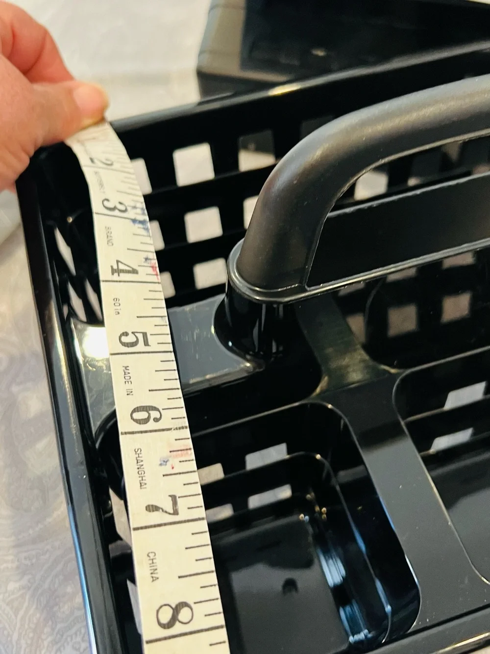 Black Plastic Stackable Storage Baskets - Multi-Pack